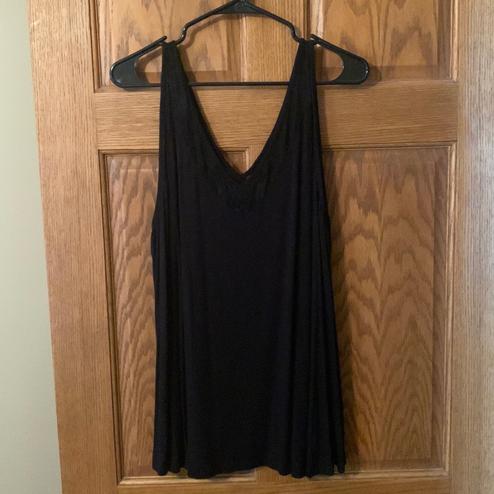 Black lace tank